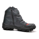 Bota Motociclista Motoqueiro Couro Cano Médio Baixo Promoção
