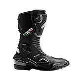 Bota Motociclista Motoqueiro Em Couro Texx Super Tech V2 Preta 40 