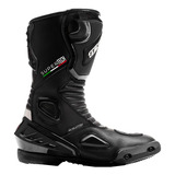 Bota Motociclista Texx Super Tech V2 Couro Esportiva Preta