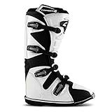 BOTA MOTOCROSS ADULTO PRO TORK COMBAT 4 PRETO BRANCO TAM 43