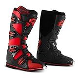 BOTA MOTOCROSS ADULTO PRO TORK COMBAT 4 PRETO VERMELHO TAM 44