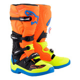 Bota Motocross Alpinestars Tech 5 Laranja