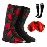 Bota Motocross Enduro Trilha Pro Tork Oculos Para Capacete