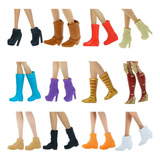 Bota Para Boneca Barbie Sapato Sapatinho Fashion Luxo Botas