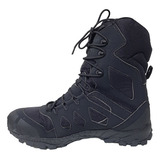 Bota Preta Coturno Tático Impermeável Solado 45 Vibram