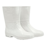 Bota Pvc Branca Cano Medio Vulcabrás