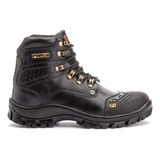 Bota Pvc Cat Caterpillar Masculina Adventure Couro Palmilha