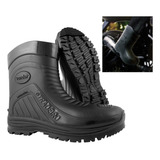Bota Pvc Chuva Impermeável Moto Motociclista Motoqueiro Ca