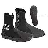 Bota Seasub Calçado Em Neoprene 5 Mm Solado Reforçado Para Mergulho Pesca Tamanho 6 37 