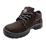 Bota Segurança Nobuck PS134 Café Bico Pvc Ecosafety Tam 40