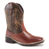 Bota Texana Masculina Cano Longo Couro Legítimo