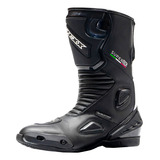 Bota Texx Masculina Super Tech Esportiva Moto Impermeável Strike V2 Pista Trilha Proteção Conforto Motociclista Resistente Couro Cano Longo Tipo Coturno Rígido Tamanho 39