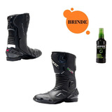 Bota Texx Moto Super Tech Couro Proteção Esportiva Tam 40