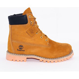 Bota Timberland Bordo Botinha Timberland Cano Medio De Couro