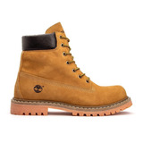 Bota Timberland Coturno Em Couro Classica Yellow Boot