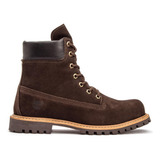 Bota Timberland Em Couro Solado De Borracha Antiderrapante