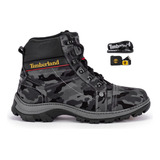 Bota Timberland Masculina 100 Couro Palmilha Gel brindes