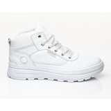 Bota Timberland Preto Tenis Cano Medio De Couro Macio Leve