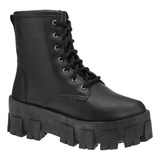 Bota Tratorada Feminina Coturno Feminino Confortável Moda