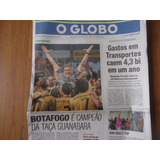 Botafogo Campeão Taça Guanabara 2013 O Globo