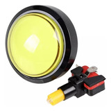 Botao Arcade Fliperama Iluminado 60mm Amarelo