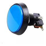 Botao Arcade Fliperama Iluminado 60mm Azul