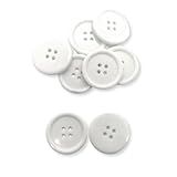 Botão Branco 18mm 4 Furos 50 Peças Para Costura Artesanato Roupa
