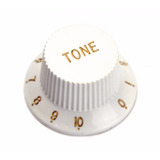 Botão Controle Tone Knob Para Guitarra Stratocaster Branco