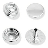 Botão De Pressão Niquelado 1002 80 Metal Marpax 10 Un