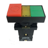 Botão Duplo Iluminado Plástico Vd vm 220v 1na 1nf Metaltex P20itl y 1c