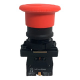 Botão Emergência 22mm 1nf Gira Destrava Cogumelo