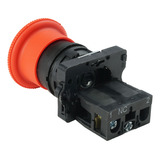 Botão Emergência Cogumelo Trava Vermelho 1 22mm