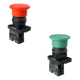 Botão Emergência Cogumelo Trava Vermelho 1 Nf 22mm