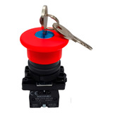 Botão Emergência Com Chave 1 Nf Modelo Wiconex
