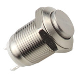Botão Inox Antivandalismo 12mm Ip66 Sem Trava Na