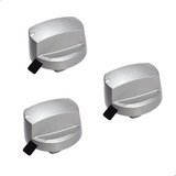 Botão Inox Forno Elétrico Electrolux Oe7mx Oe8mx Og8mx 3 Pçs