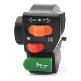 Botão Interruptor 3x1 Farol Seta Buzina Moto Guidão Universa
