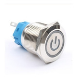 Botão Interruptor Inox 19mm Com Trava 110 220v Ip67 On off