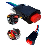Botão Interruptor Pisca Alerta Auxiliar Universal Moto Carro