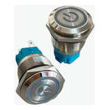 Botão Liga Desliga Led Power Som Automotivo 19mm Com Trava