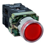 Botão Metálico 22mm Iluminado 24v Vermelho M20ig Metaltex i
