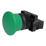 Botão Plástico Cogumelo 40mm Verde 1na P20amr g 1a Metaltex