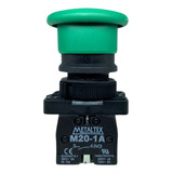 Botão Plástico Cogumelo Verde 1na P20amr g 1a Metaltex