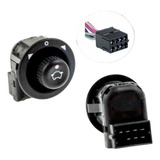 Botão Retrovisor Gol Bola G2 Escort Santana C Plug Conector