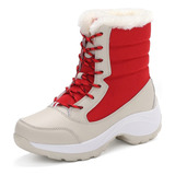 Botas Anti esqui Quentes De Inverno Femininas Botas Curtas