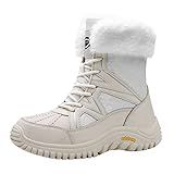 Botas De Inverno Femininas Forradas Quentes Botas De Neve Femininas Modernas Botas De Pato De Couro De Carf Com Cadarço Botas Quentes De Inverno C 7 5
