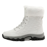 Botas De Neve Femininas Sapatos De Algodão De Cano Alto