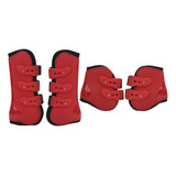 Botas De Perna De Cavalo 4 Peças Tendão Frontal Traseiro D