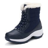 Botas Femininas De Cano Alto Para Neve Quente De Inverno fz