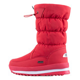 Botas Femininas De Lã De Inverno Impermeáveis De Alta Neve